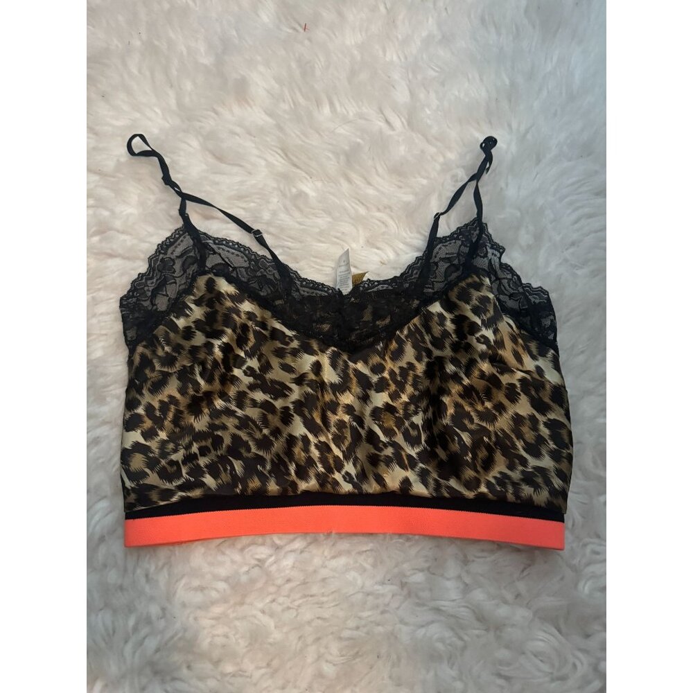 Just Sexy Lingerie Leopard Print Cami Crop Top S